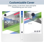 1/2 Inch 3-Ring-Binder with Pockets, 0.5''-inch Round Binders Holds 100 Sheets - Image 5