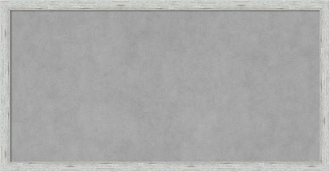 Amanti Art Silver Framed Magnetic Board 13x25 Small Vision Board by AmantiArt
