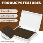 MotiMind 4 Pcs 4 Colors Archival Pigment Waterproof Ink Pad - Image 3