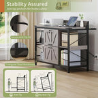 AesthLife 44" File Cabinet for Home Office, Wood Filing Credenza - Image 7