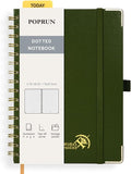 POPRUN Spiral Dotted Journal Notebook, by POPRUN