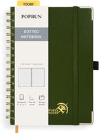 POPRUN Spiral Dotted Journal Notebook, by POPRUN