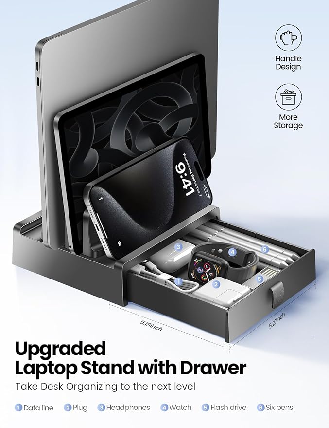 Vaydeer Vertical Laptop Stand - Image 2