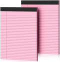 2 Pcs Legal Pads 8.5 x 11 Pink Note Pads 8.5 x 11 Notepad 8.5 x 11 Micro by Nichela