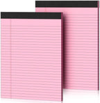 2 Pcs Legal Pads 8.5 x 11 Pink Note Pads 8.5 x 11 Notepad 8.5 x 11 Micro by Nichela