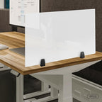 2 Pack Clamp-on Desk Privacy Panels, Frosted Acrylic Desk Dividers - Image 9