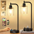 industrial bedside lamps set of 2, fully dimmable, main product view