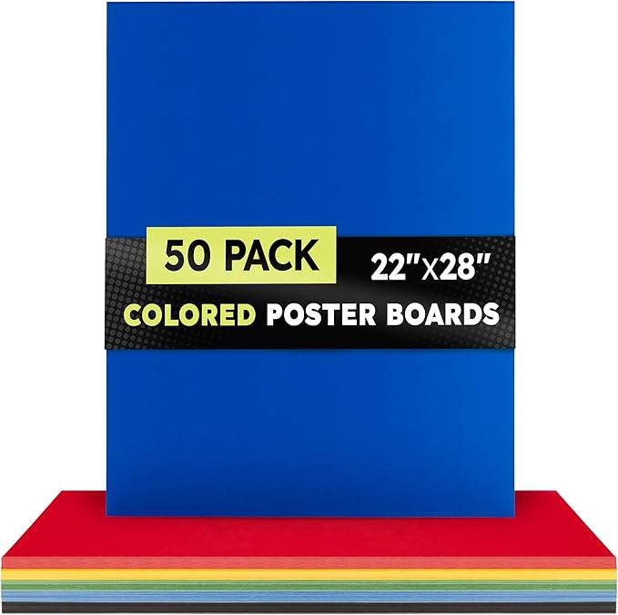 Hygloss Large Colored Poster Board 22x28 - Image 7