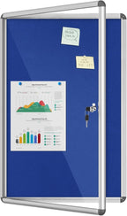 Mifuro 36"x24" Enclosed Bulletin Board, Lockable Weather-Resistant Aluminum by MifuroOfficeProduct