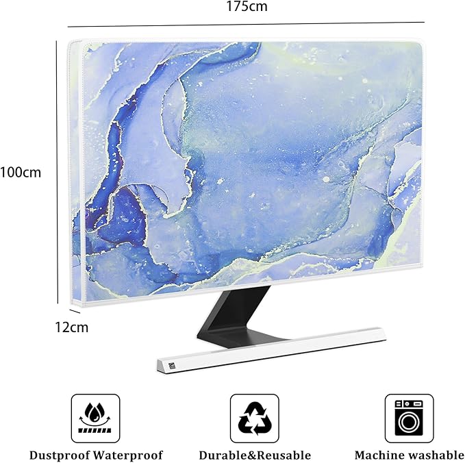 Baocicco Modern Violet Marble Waterproof TV Cover Anti-Static Dustproof - Image 2