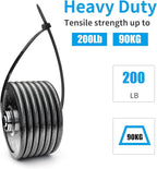 XINGO 22 inch Black Zip Ties Heavy Duty 100Pack, 200 LBS Ultra Strong Plastic - Image 4