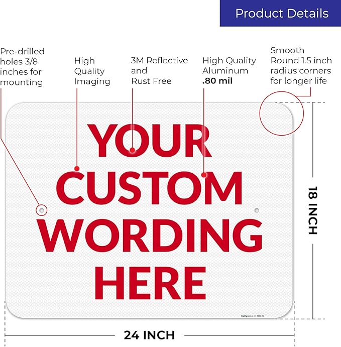 Custom Sign, Personalized Metal Signs, Customize - Image 3