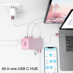 USB Docking Station GIQ USB C HUB USB 3.0 to Dual HDMI VGA Adapter Triple - Image 3
