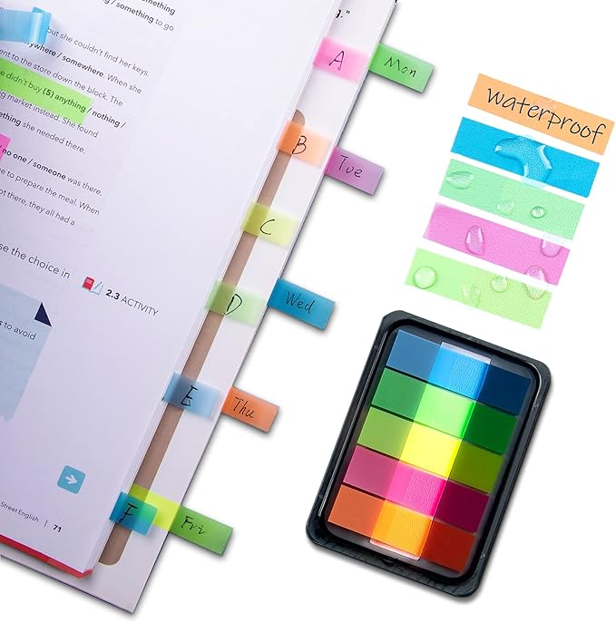 Golcellia 300 Pcs, Transparent Sticky Notes, Page Markers, Sticky Tabs - Image 4