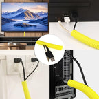 Split Wire Loom Tubing, 25ft Cord Protectors from Pets No Chew, Flexible Wire - Image 5