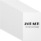 Elcoho 24 Pack White Foam Board, 24 x 36 Inch Acid-Free Foam Core Board