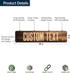 Custom Sign, Custom Street Sign, 11 Font Colors, 13 Font Styles, 4 Hole Options - Image 6
