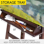 MEEDEN Large Painters Easel Adjustable Solid Beech Wood Artist Easel, Studio - Image 4