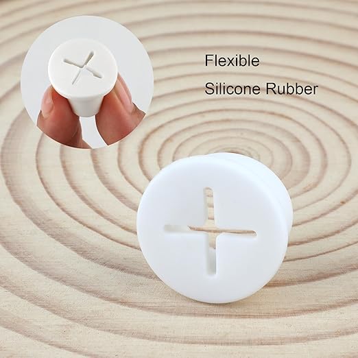 Desk Grommet, 3/4 Inch Flexible Rubber Grommets, Silicone Cable Cord Grommet - Image 3