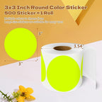 3 Inch Round Color Coding Labels - Image 2