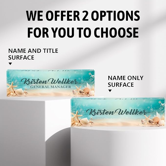 Personalized Name Plate for Desk Custom Acrylic Desk Name Plate Custom Employee - Image 5
