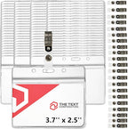 Lyellfe 100 Pieces Name Tag Holders by Lyellfe