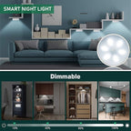 LED Closet Lights Motion Sensor Puck Light, Rechargeable Step Puck Lights - Image 6