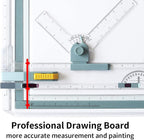 frylr inch a3 drawing board drafting table multifunctional showing dimensions