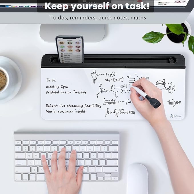 Varhomax Glass Desk Whiteboard - Image 2