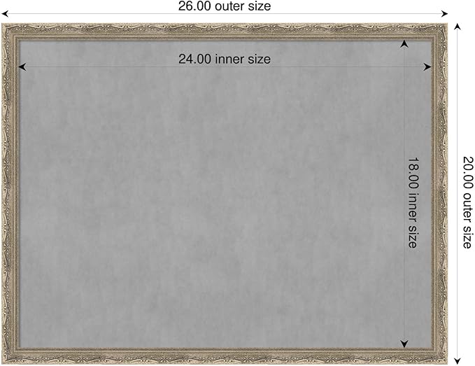 Amanti Art Silver Framed Magnetic Board 20x26 Medium Vision Board - Image 2