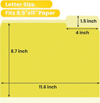 SUNEE File Folders, 30 Pack Manilla Folders 8.5 x 11, Colored File Folders Home - Image 3