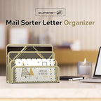 SUPEASY Mail Organizer for Desk, Mesh Metal Mail Holder Countertop - Image 2