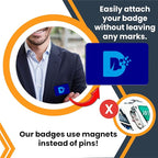 Magnet Me Up Custom Printed Magnetic Name Tag Badge - Image 3