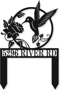 Personalized Hummingbird Metal House Numbers by HYTSIGN