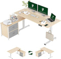 FLEXISPOT 63'' L Shaped Reversible Standing Desk by FlexiSpot