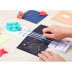Paper Trimmer Craft Paper Cutter-4 Style Multi-Function Scrapbooking Tool & Paper Corner Rounder Punch-3 in 1 (R4mm R7mm R10mm)