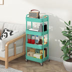 Sywhitta 4-Tier Plastic Rolling Utility Cart - Image 5