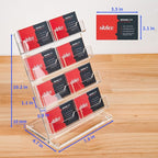 NIUBEE Acrylic Business Card Holder 8 Slots - Image 8