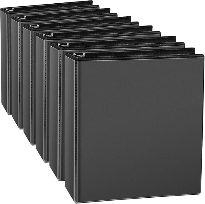 CIXILDTS 1.5-inch D Ring Binders, 3 Ring Binder Fit US Letter Size Paper by CIXILDTSOffice