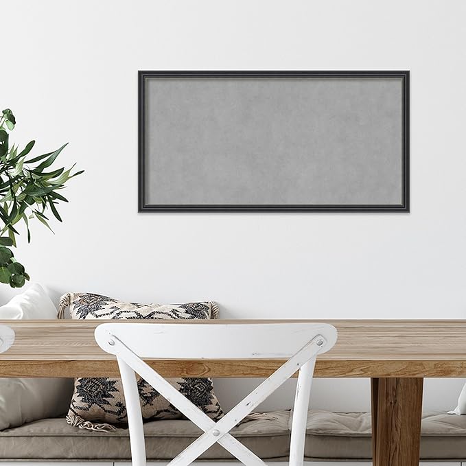 Amanti Art Black Framed Magnetic Board 13x25 Small Vision Board - Image 5