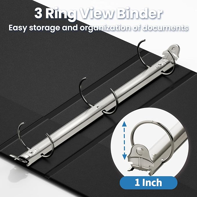 SUNEE 3 Ring Binder 1 Inch 1 Pack - Image 3