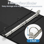 SUNEE Black Binders 1 Inch 24 Pack Bulk - Image 3
