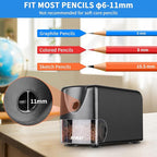 AFMAT Heavy Duty Electric Pencil Sharpener, Classroom Pencil Sharpeners - Image 2
