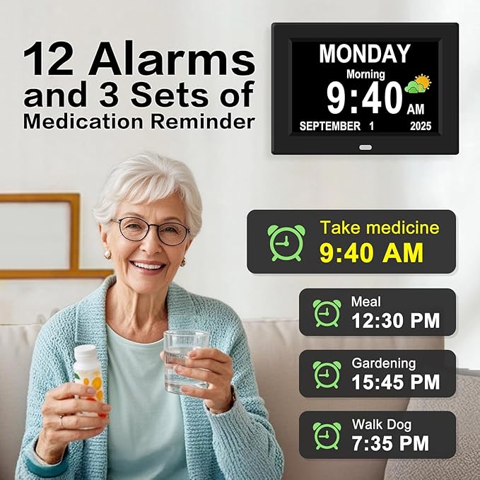 10'' Large Display Digital Alarm Clock - Image 4