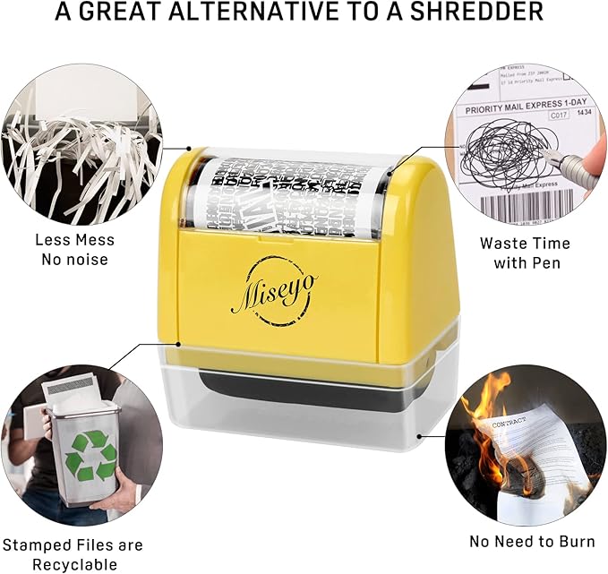 Miseyo Identity Theft Protection Roller Stamp Set - Image 5