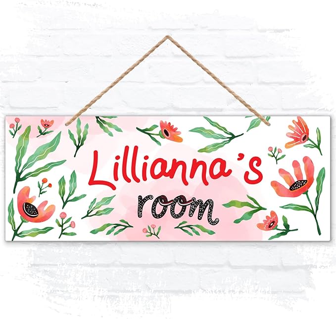 Custom Boy/Girl Name Sign Personalized Children Room Decor Sign by SigoSigns