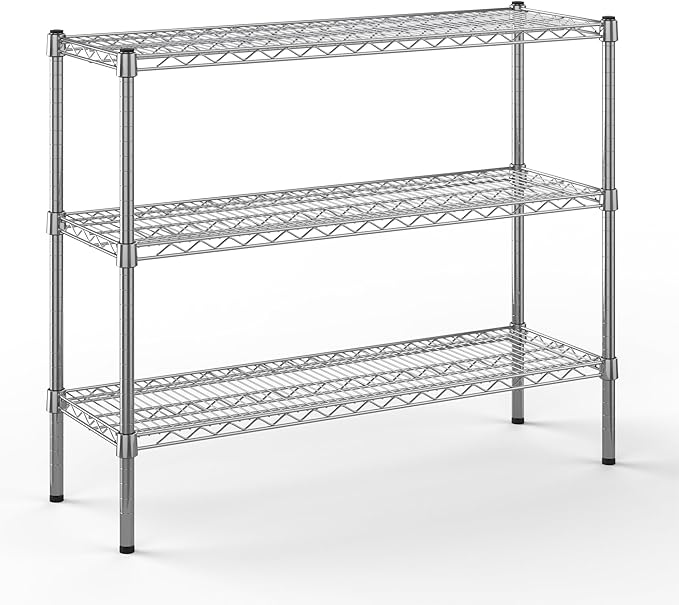 Regal Altair 14" Deep x 42" Wide x 34" Height Wire Shelving Kit | 3-Tier | NSF by Regal+Altair