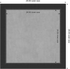 Amanti Art Black Framed Magnetic Board 29x29 Medium Vision Board - Image 4