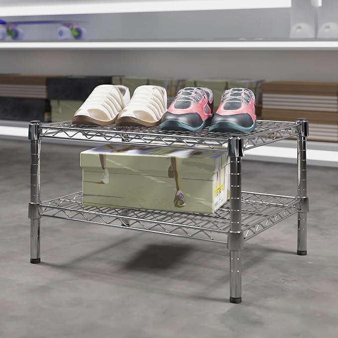 Regal Altair 18" Deep x 24" Wide x 14" Height Wire Shelving Kit | 2-Tier | NSF - Image 2