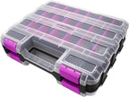 Tools Organizer Box Small Parts Storage Box 50-Compartment Double Side Hardware by BUSY-CORNER